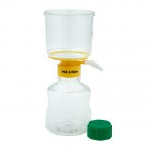 500mL Filter System, PES Filter Material, 0.22?m, 75mm, Sterile