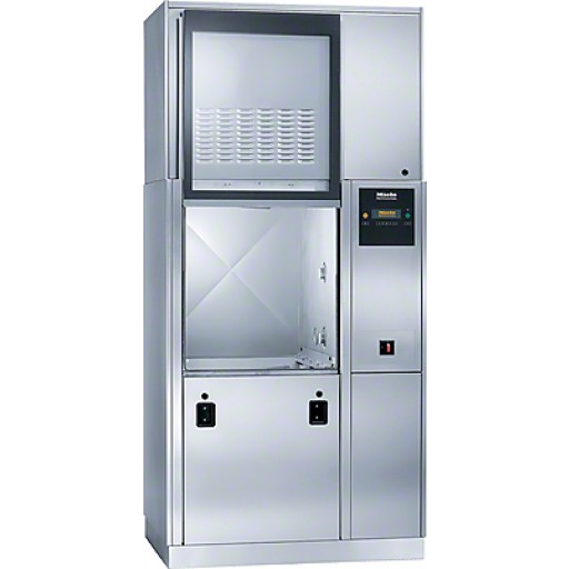 Miele PG8528 Large Chamber Pass-Thru Glassware Washer with Electric Heater and DI Preheat Tank