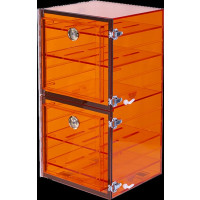 Plas Labs Desiccators, Amber acrylic 861-CGA/NS