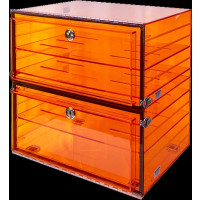 Plas Labs Desiccators, Amber acrylic 862-CGA/NS